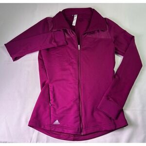 adidas COLD.RDY Women's Full Zip Training Jacket Power Berry‎ Purple Size XS